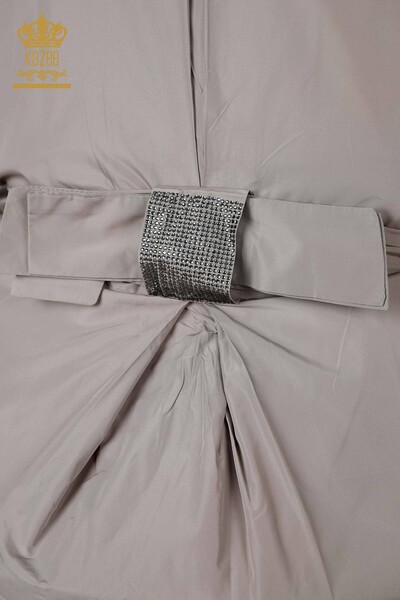 Wholesale Women's Raincoat Belt Mink - 7575 | KAZEE - Thumbnail