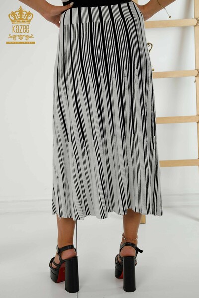 Wholesale Women's Skirts - Two Colors - Ecru - 4131 | KAZEE - Thumbnail