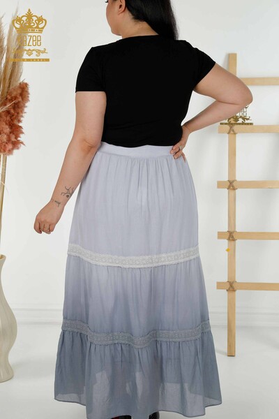 Wholesale Women's Skirt - Color Transition - Gray - 20442 | KAZEE - Thumbnail