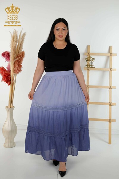 Kazee - Wholesale Women's Skirt - Color Transition - Indigo - 20442 | KAZEE