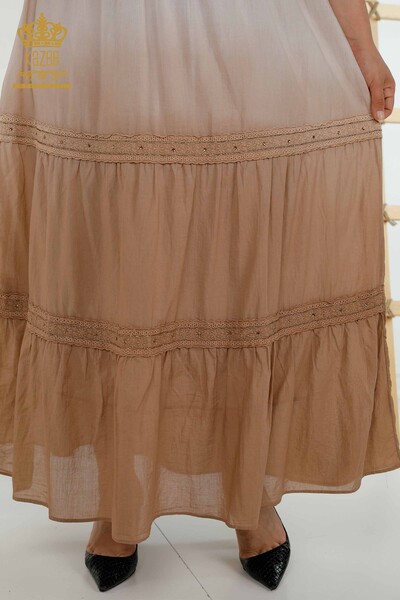 Wholesale Women's Skirt - Color Transition - Mink - 20442 | KAZEE - Thumbnail (2)
