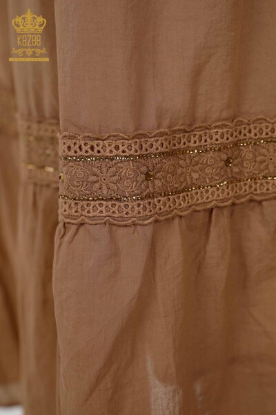 Wholesale Women's Skirt - Color Transition - Mink - 20442 | KAZEE - Thumbnail