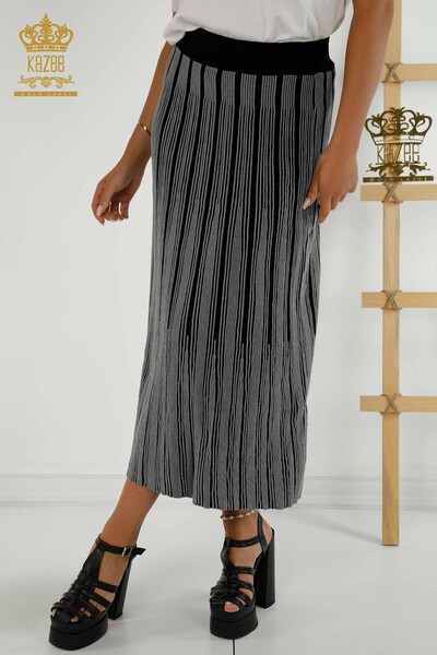 Kazee - Wholesale Women's Skirt - Two Colors - Anthracite - 4131 | KAZEE (1)