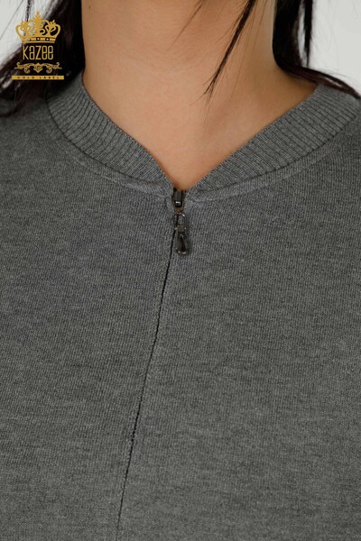 Wholesale Women's Tracksuit Set - Color Patterned - Gray - 16657 | KAZEE - 3