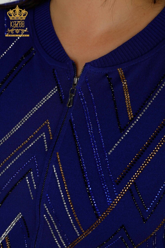 Wholesale Women's Tracksuit Set Zippered Saks - 16676 | KAZEE - 4