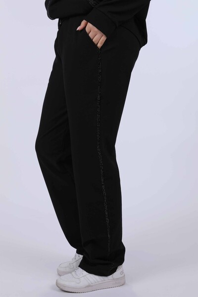 Wholesale Women's Tracksuit Set With Tulle Detailed Zipper - 17364 | KAZEE - Thumbnail