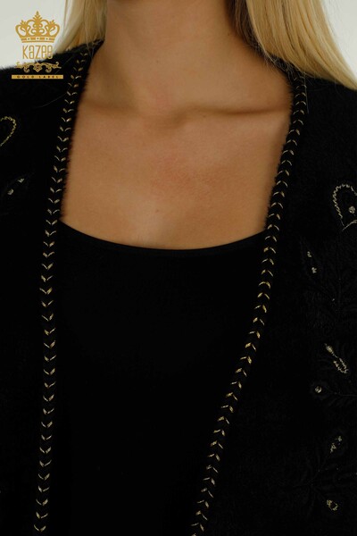 Wholesale Women's Vest Embroidered Black - 30684 | KAZEE - Thumbnail