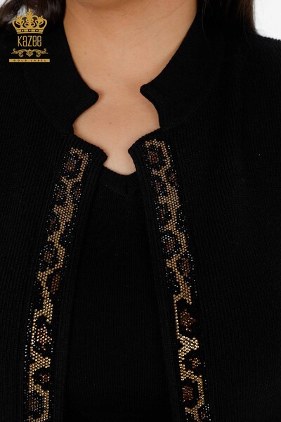 Wholesale Women's Vest Short Black - 16831 | KAZEE - Thumbnail