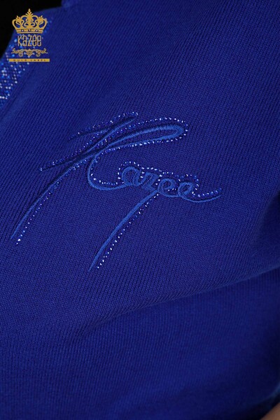 Wholesale Women's Vest Stone Embroidered Saks - 16833 | KAZEE - Thumbnail