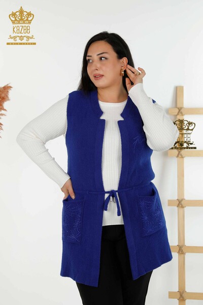 Wholesale Women's Vest Two Pockets Saks - 30582 | KAZEE - Thumbnail