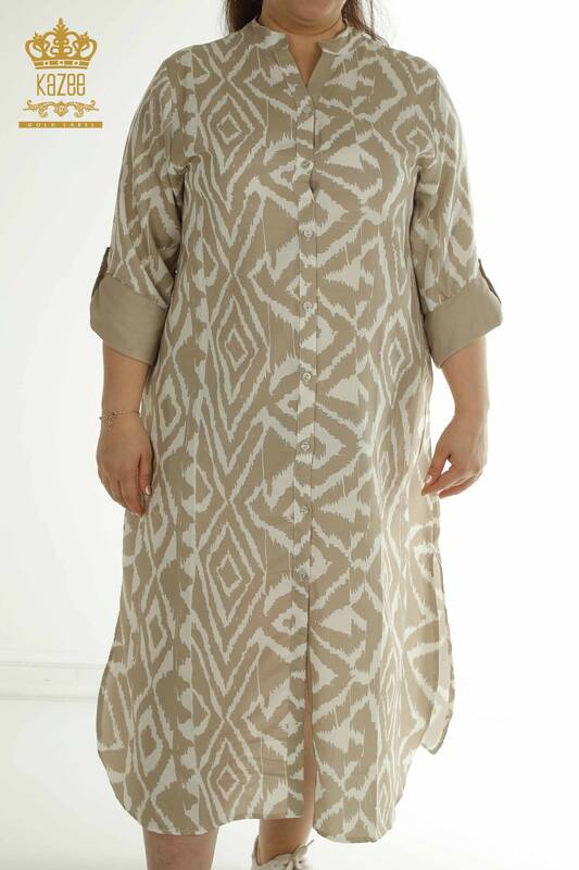 Wholesale Women's Dress Slit Detailed Mink - 2402-211432 | S&M