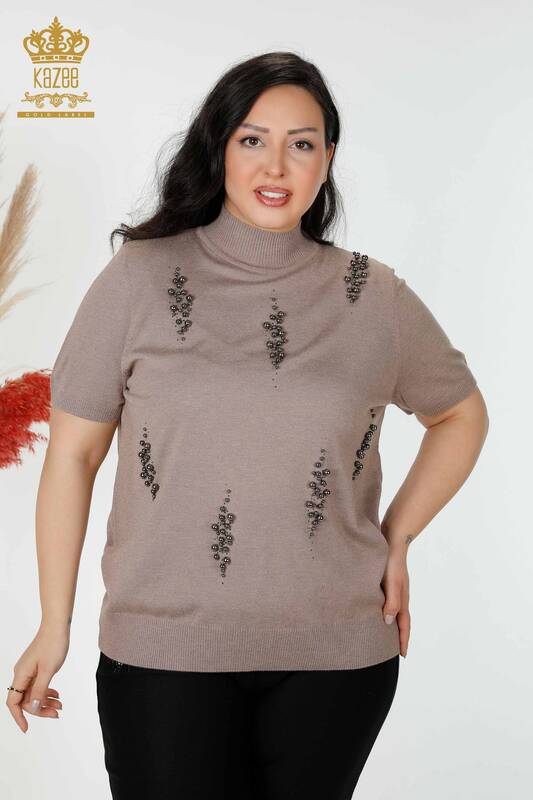 Wholesale Women's Knitwear Sweater American Model Mink - 16929| KAZEE
