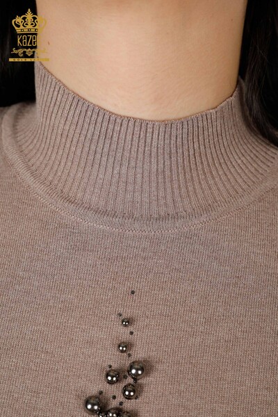 Wholesale Women's Knitwear Sweater American Model Mink - 16929| KAZEE - Thumbnail