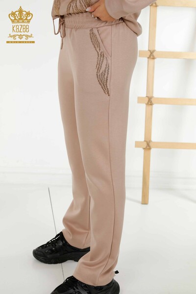 Wholesale Women's Tracksuit Set Hooded Mink - 17566 | KAZEE - 8