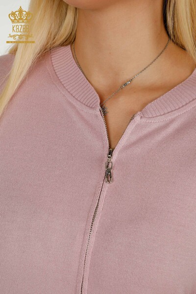 Wholesale Women's Tracksuit Set Stone Embroidered Powder - 16677 | KAZEE - 5