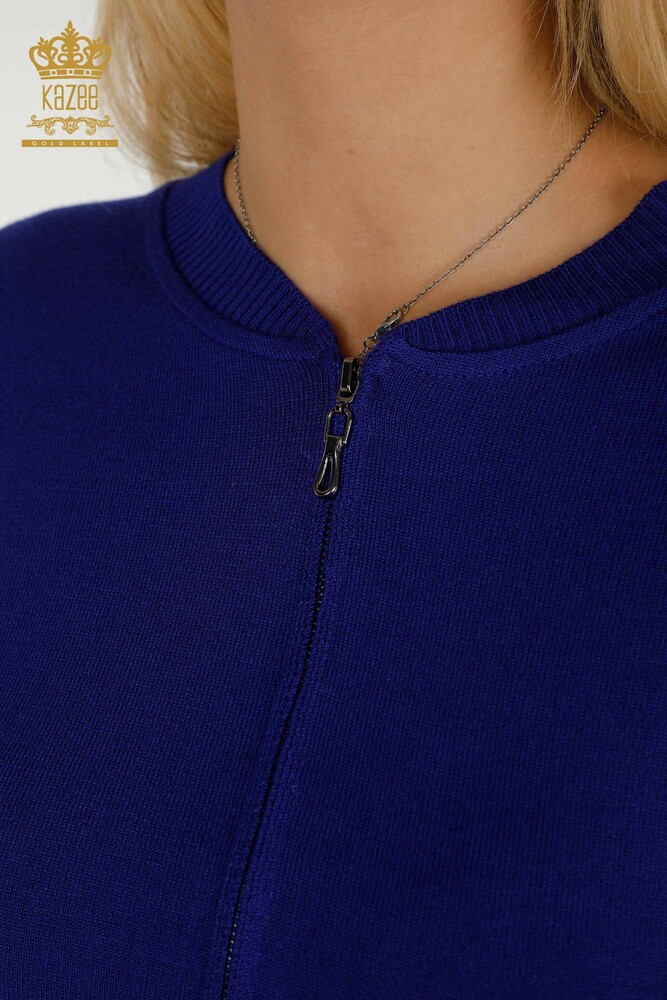 Wholesale Women's Tracksuit Set with Pockets and Zipper - 16679 | KAZEE - 5