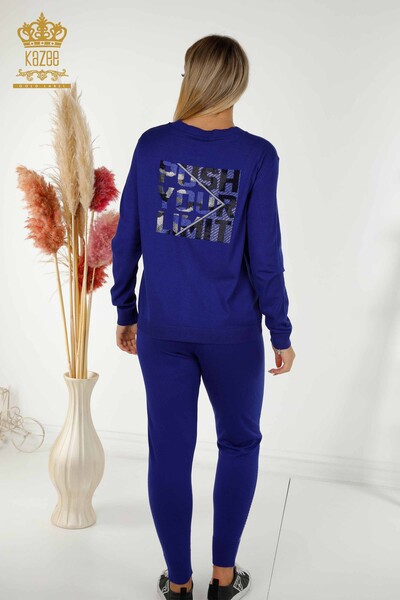 Wholesale Women's Tracksuit Set with Pockets and Zipper - 16679 | KAZEE - 9