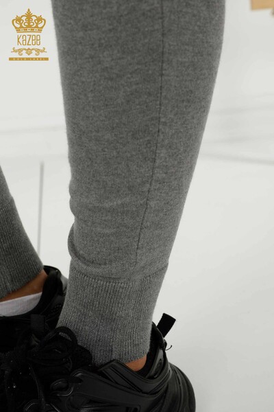 Wholesale Women's Tracksuit Set Zippered Gray - 16276 | KAZEE - Thumbnail