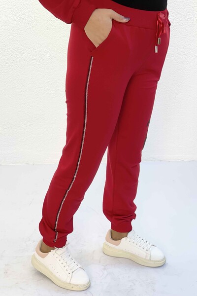 Wholesale Women's Tracksuit Set With Cat Detail and Hoodie - 17257 | KAZEE - Thumbnail
