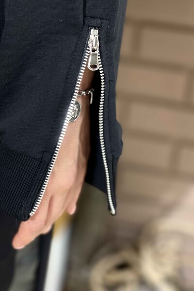 Wholesale Women's Tracksuit Set Zipper Detailed Long Sleeve - 17290 | KAZEE - Thumbnail