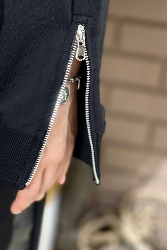 Wholesale Women's Tracksuit Set Zipper Detailed Long Sleeve - 17290 | KAZEE