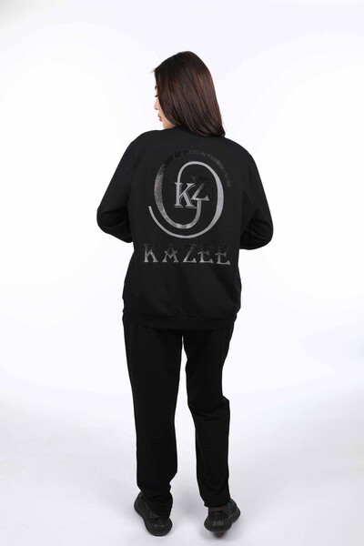Wholesale Women's Tracksuit Set Kazee Logo Long Sleeve - 17346 | KAZEE - Thumbnail
