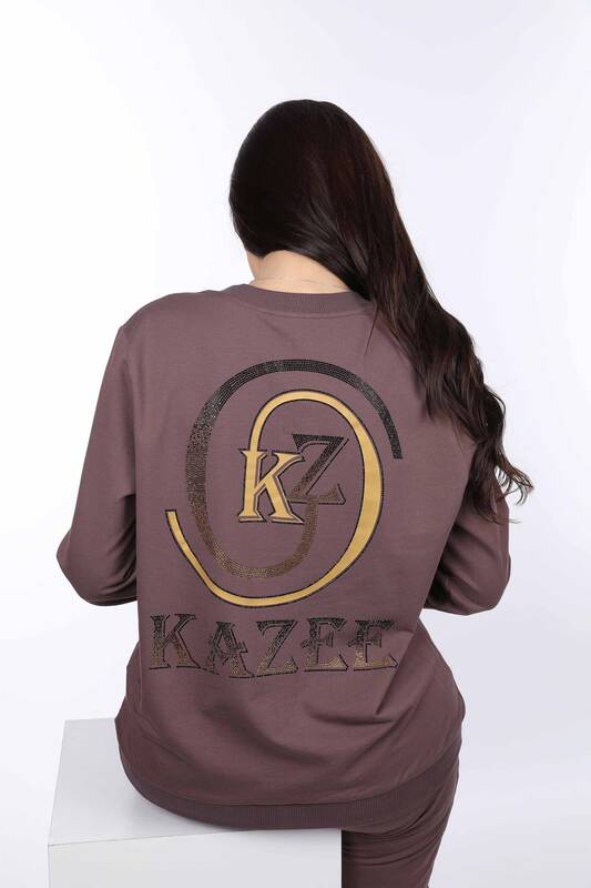 Wholesale Women's Tracksuit Set Kazee Logo Long Sleeve - 17346 | KAZEE