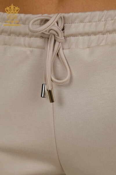 Wholesale Women's Triple Tracksuit Set Button Detailed Mink - 17633 | KAZEE - Thumbnail