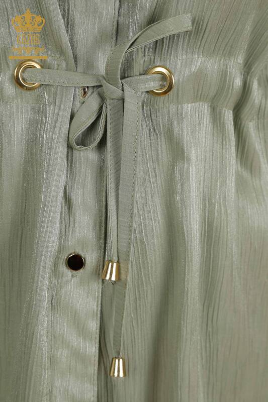 Wholesale Women's Two-piece Suit Button Detailed Gray - 2407-4523 | A