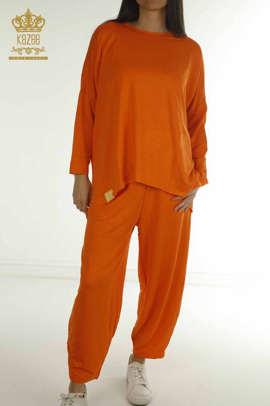 Wholesale Women's Two-piece Suit Long Sleeve Orange - 2402-212295 | S&M