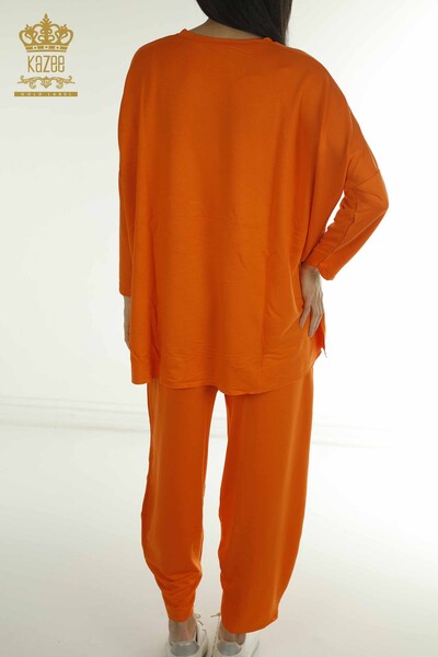 Wholesale Women's Two-piece Suit Long Sleeve Orange - 2402-212295 | S&M - Thumbnail