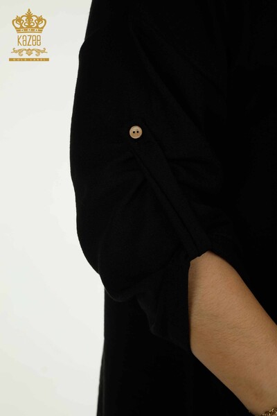 Wholesale Women's Two-piece Suit with Pocket Detail, Black - 2402-211031 | S&M - Thumbnail