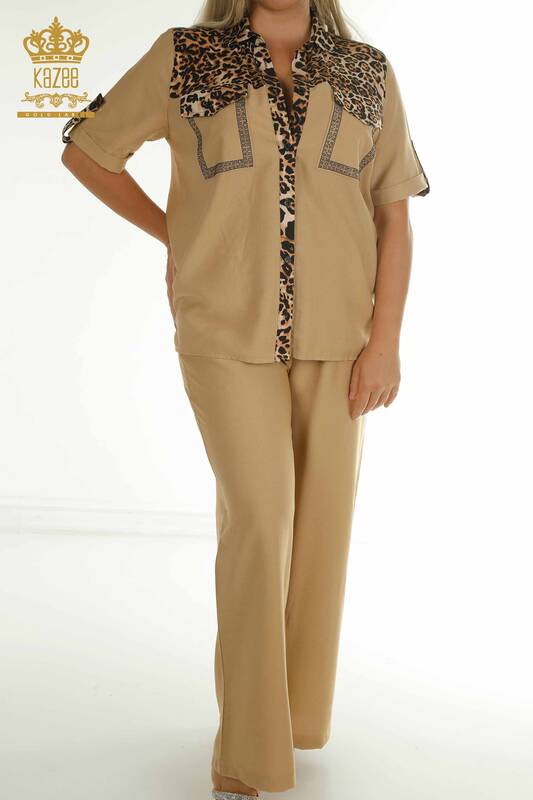 Wholesale Women's Two-piece Suit Tiger Patterned Mink - 2407-4515 | A.