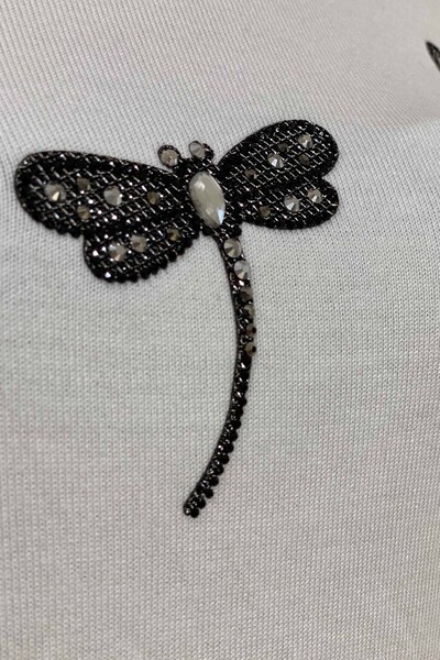 Wholesale Dragonfly Detail Women's Knitwear - Thumbnail