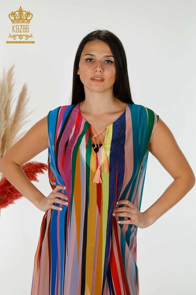 Kazee - Wholesale Women's Pareo Colored Pattern - 7748 | KAZEE (1)