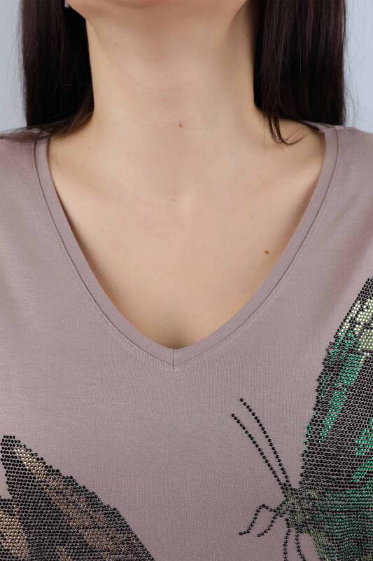 оптовая продажа женской гребаной хлопчатобумажной вышивкой с узором бабочки - 77939 | КАZЕЕ