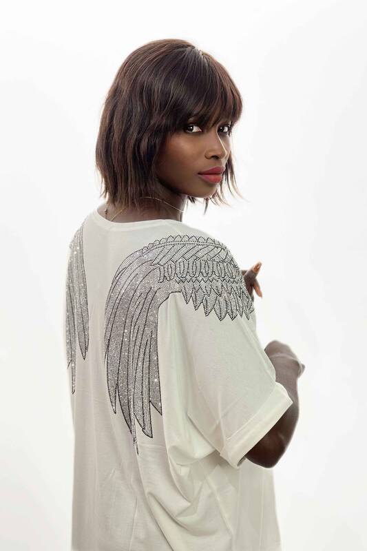 Женская блузка оптом с круглым вырезом и круглым вырезом - 77797 | КАZЕЕ
