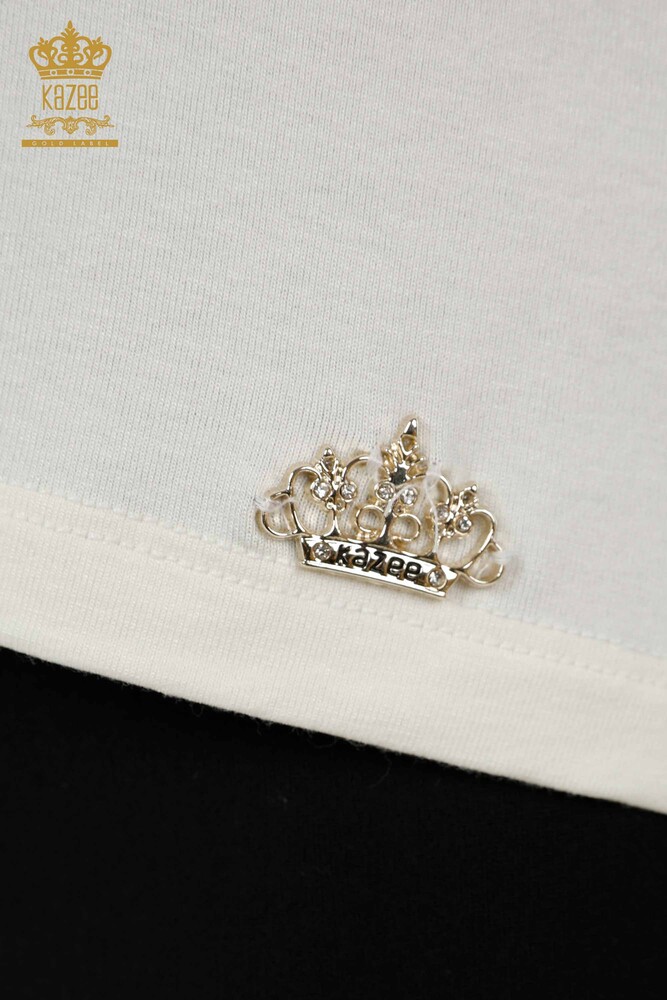 Женская блузка оптом - базовый - экрю - 79219 | КАZЕЕ - 5