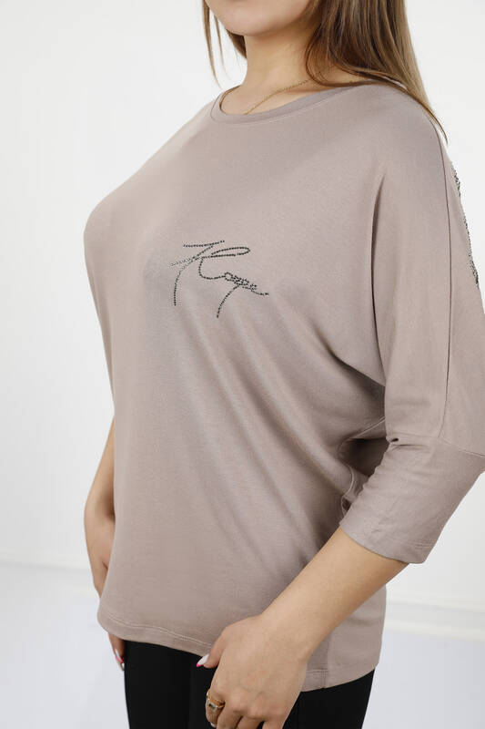 оптовая продажа женщин чесаный хлопок тюль подробный логотип Kazee - 77906 | КАZЕЕ