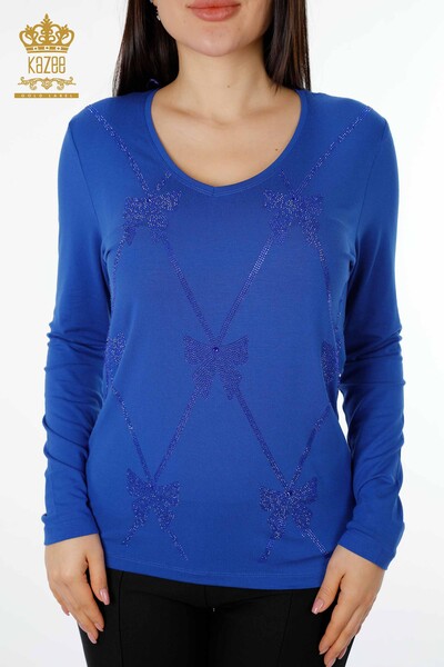Женская блузка с рисунком Saks оптом - 79003 | КАZEE - Thumbnail