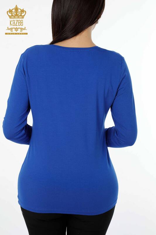 Женская блузка с рисунком Saks оптом - 79003 | КАZEE