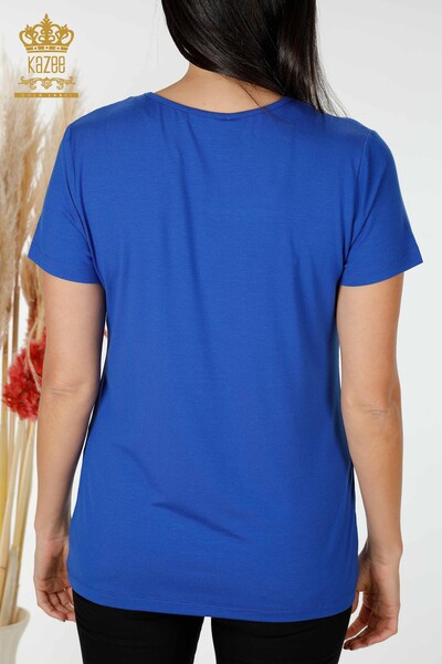 женская блузка оптом американская модель электрический цвет - 78857 | КАZEE - Thumbnail