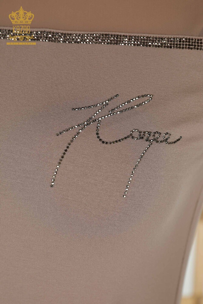 женская блузка оптом - американская модель - норка - 78857 | КАZEE - 3