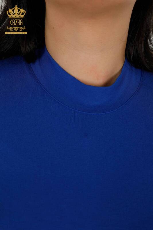 Женская блузка оптом - с коротким рукавом - электрическая - 79264 | КАZEE