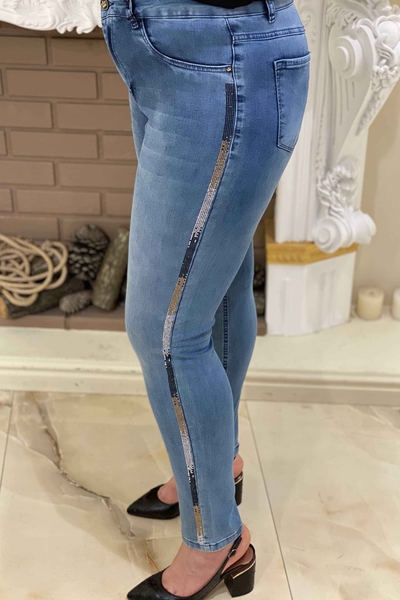 Оптовые женские брюки с вышивкой тигровым узором - 3260 | КАZEE - Thumbnail