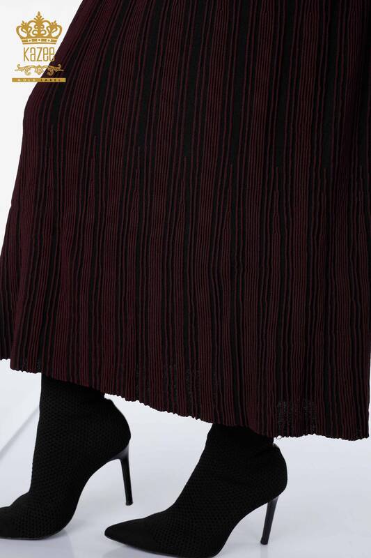 женская длинная юбка оптом сливовый - 4131 | КАZEE
