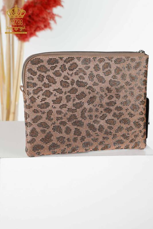 Женская сумка оптом Леопардовая вышивка из норки - 513 | КАZEE