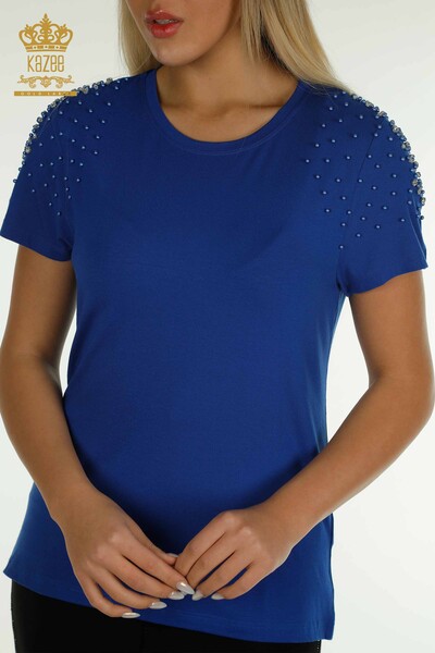 оптом женские блузки вышитые бисером электрические цвета - 79199 | КАZЕЕ - Thumbnail