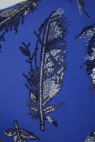 оптом женские чесаные хлопчатобумажные перья с узором из камня с вышивкой - 77933 | КАZЕЕ - Thumbnail