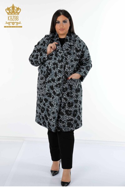 Женское пальто оптом с леопардовым узором - 19132 | КАZЕЕ